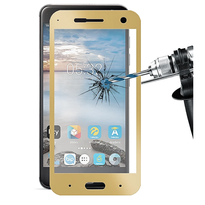 Turkcell T80 3d Full Kaplama Kırılmaz Cam Ekran Koruyucu-(5775)