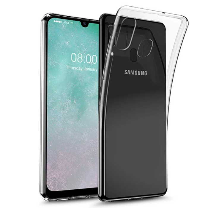 Ally Sm Galaxy A20/A30 Ultra Koruma Soft Şeffaf Silikon Kılıf-(5775)