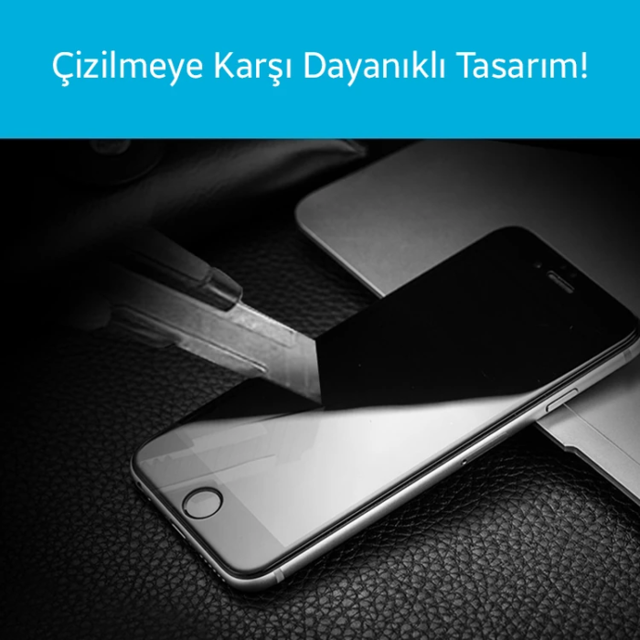 İPhone 6S Plus 4D Kavisli Full Cam Kırılmaz Koruyucu İPhone 6 plus-(5775)