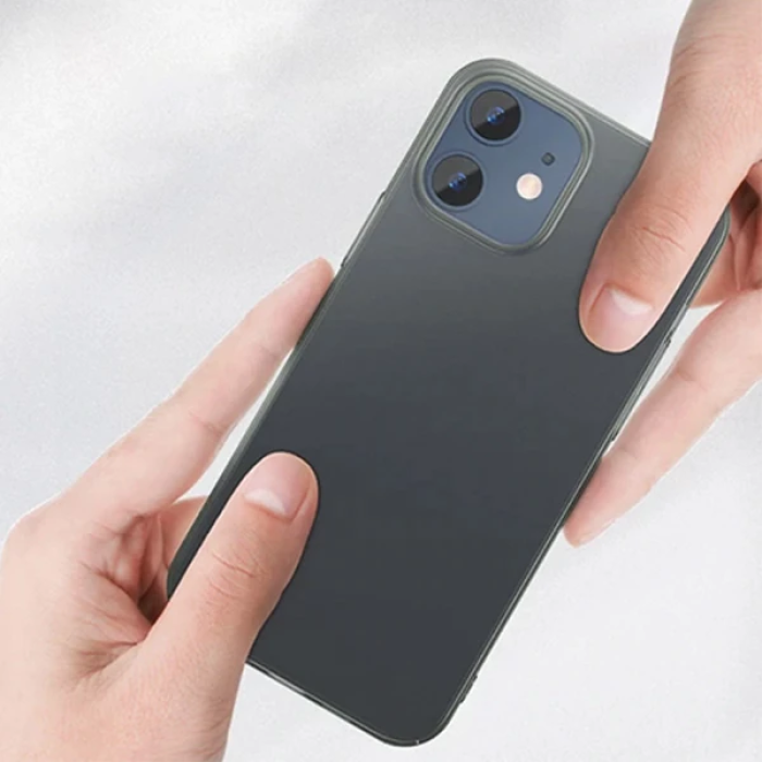 Baseus İPhone 12 Mini 5.4 Comfort İnce Şeffaf Kılıf Matte PP Kılıf-(5775)