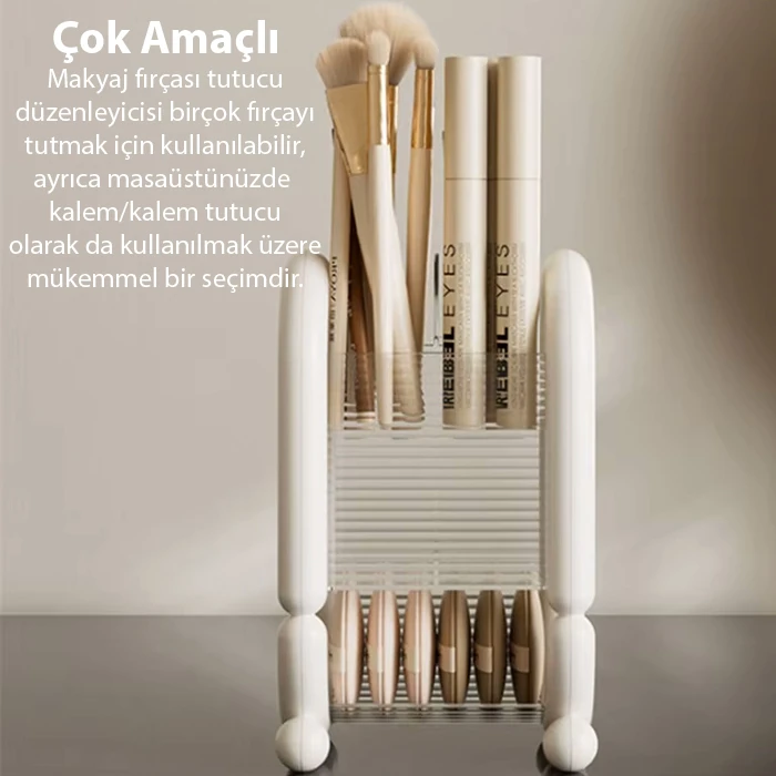 EZERE Şık Tasarım Kozmetik Eşya Makyaj Fırçası Düzenleme Kutusu Organizer-(5775)