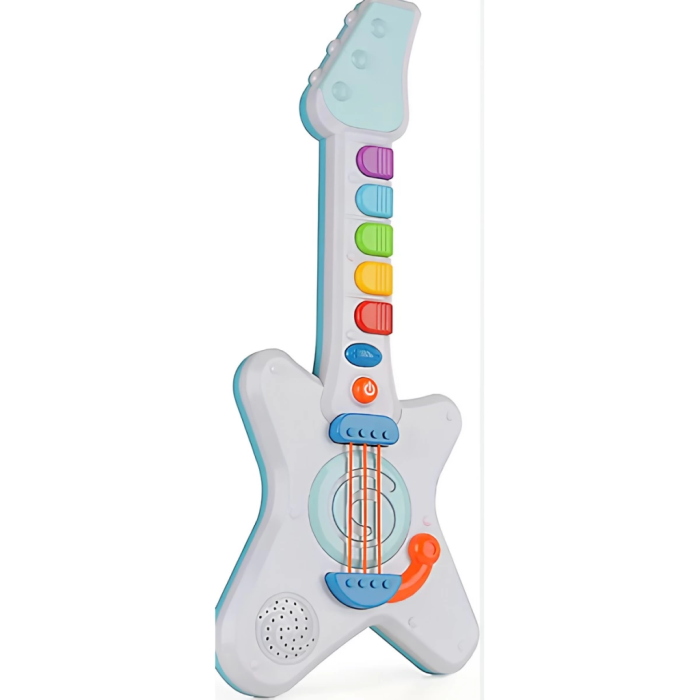 Işıklı Müzikli ve Çok Fonksiyonlu Rockn Roll Gitar NessiWorld