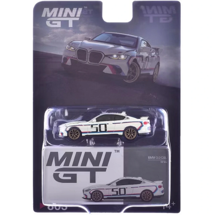 NessiWorld GT 1/64 BMW 3.0 CSL White - Blister Paket