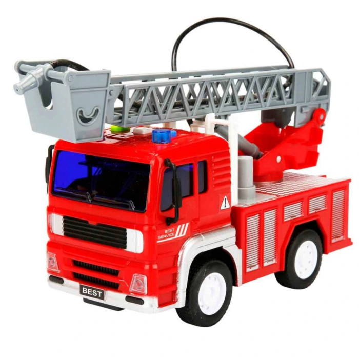 NessiWorld Sesli ve Işıklı Su Fışkırtan İtfaiye Aracı 20 cm.