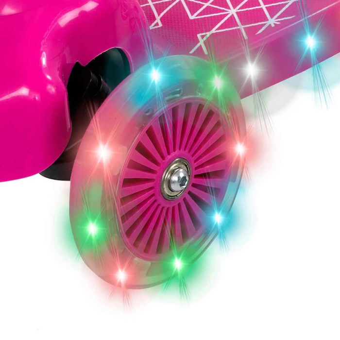 Işıklı Move N Groove Pembe Üç Tekerlekli Scooter