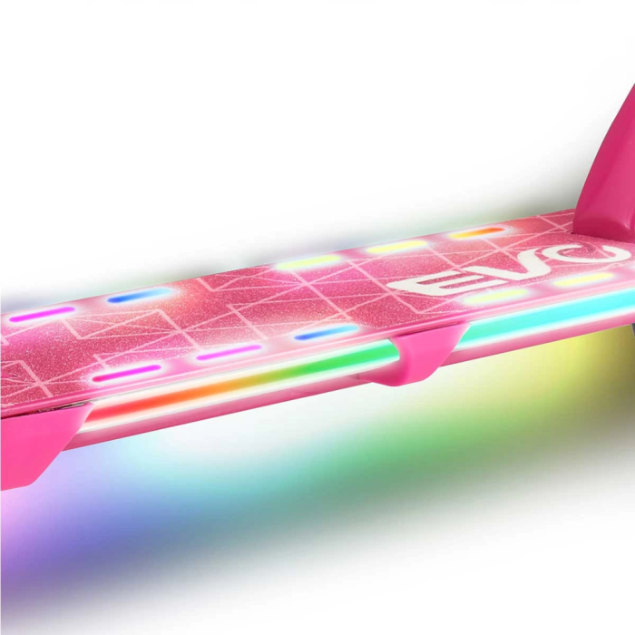 2 Tekerlekli Flash Işıklı Pembe Scooter