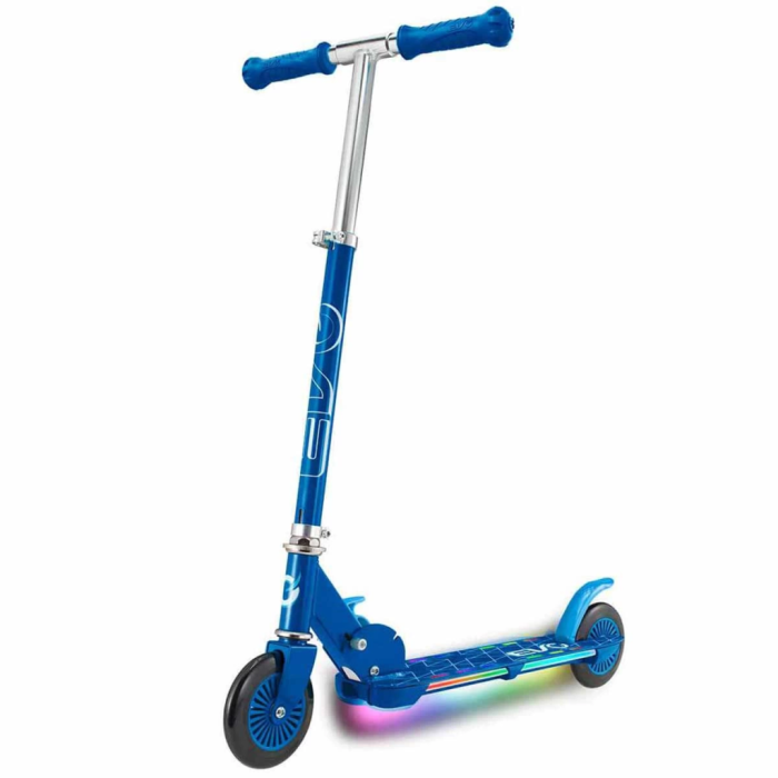 2 Tekerlekli Flash Işıklı Mavi Scooter