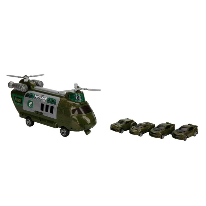 GARAJ SET POLİS AMBULANS ASKER TAŞIYICI HELİKOPTER ARB 3R