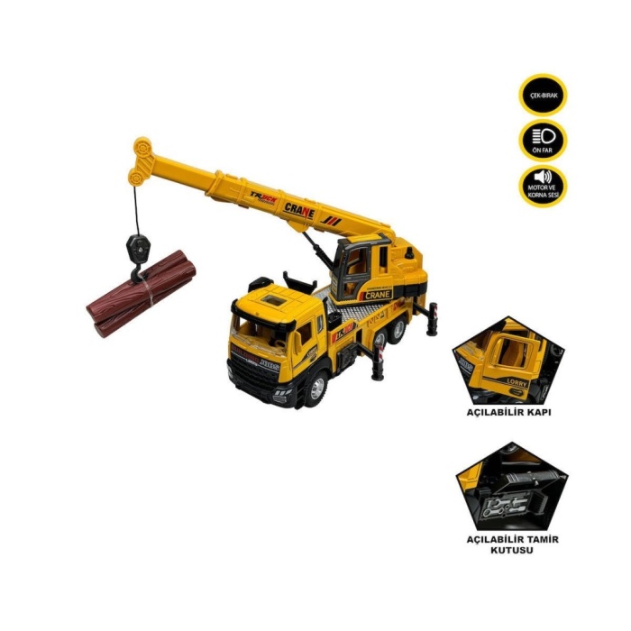 XX992-02AB Çek Bırak Işıklı ve Sesli Kule Vinç 1:28-Vardem Oyuncak