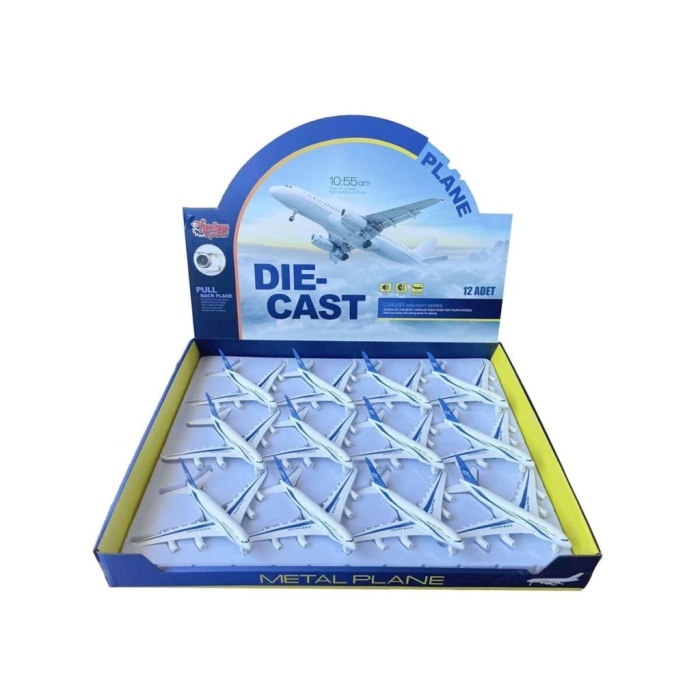 HW-777-2 2816 BLUE CB IŞIKLI-SESLİ METAL YOLCU UÇAĞI (ADET FİYATIDIR)