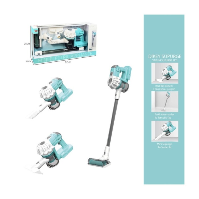 LS8803Q Dikey Elektrik Süpürgesi Ekranlı Kutu Yeşil-Gri 3 in1