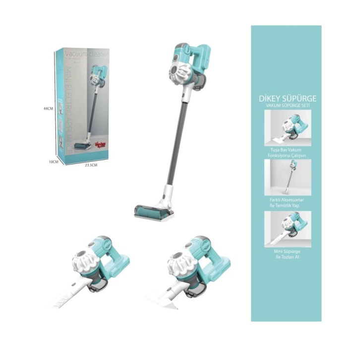 LS8807Q Dikey Elektrik Süpürgesi  Kapalı Kutu Yeşil-Gri  3 in1