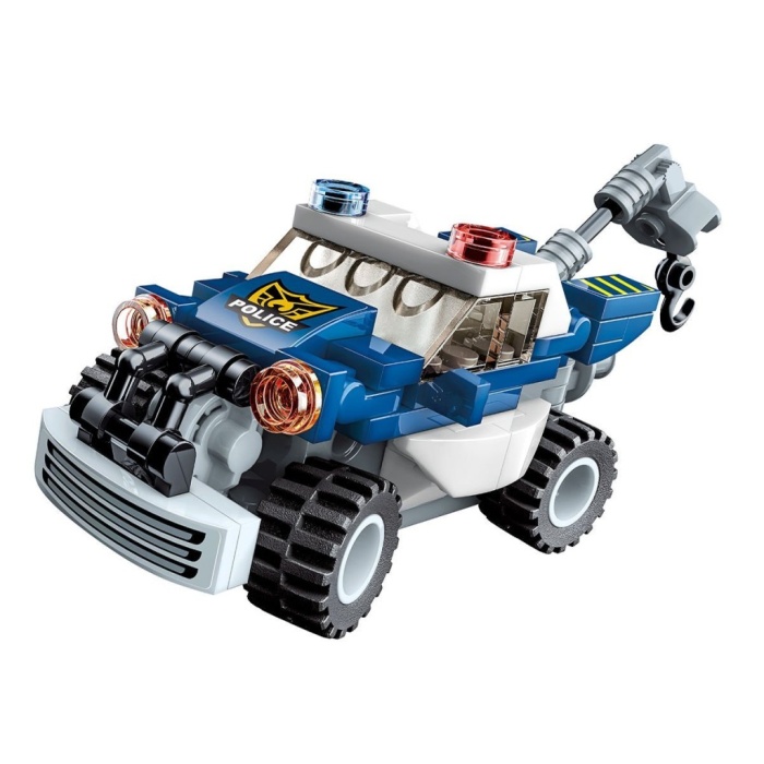 KP-41104 Polis Araçları Blok Seti -Vagon life