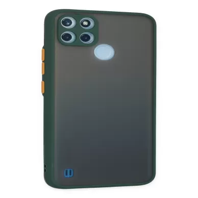 Newface Realme C21Y Kılıf Montreal Silikon Kapak - Yeşil