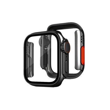 Newface Apple Watch 44mm Watch 49mm Kasa Dönüştürücü ve Ekran Koruyucu - Siyah