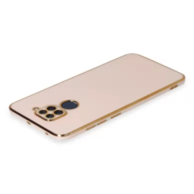 Newface Xiaomi Redmi Note 9 Kılıf Volet Silikon - Pembe