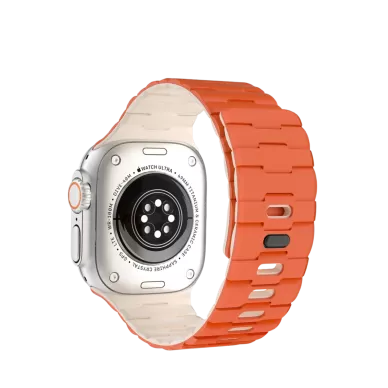 Newface Apple Watch Ultra 49mm Wowen Kordon - Turuncu