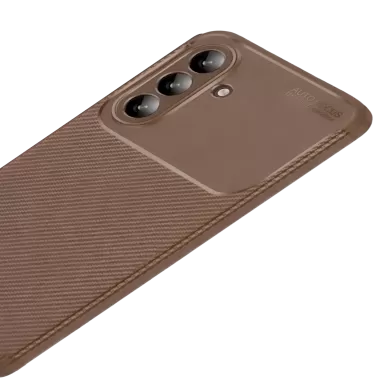 Newface Samsung Galaxy A57 5G Auto Focus Karbon Kapak - Kahverengi