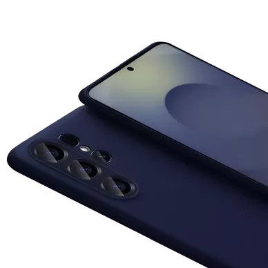Newface Samsung Galaxy S26 Ultra Nano içi Kadife Silikon - Lacivert