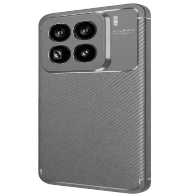 Newface Xiaomi Mi 15 Pro Kılıf Auto Focus Karbon Kapak - Gri