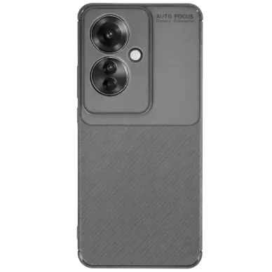 Newface Oppo Reno 11F Kılıf Auto Focus Karbon Kapak - Gri