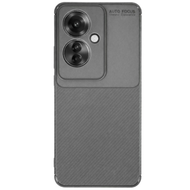 Newface Oppo Reno 11F Kılıf Auto Focus Karbon Kapak - Gri
