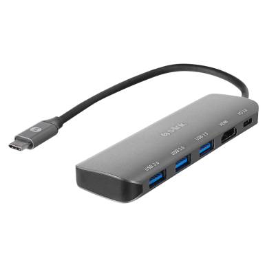 S-LINK SWV-USBC030 Type-C to HDMI 3xUSB3.0 1xPD Metal USB HUB ve Çevirici(1923)