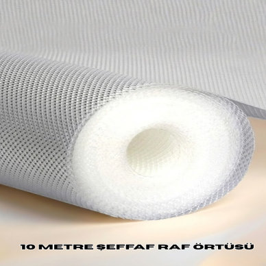 10 Metre Toz Korumalı Kaydırmaz Şeffaf Çekmece Organizeri