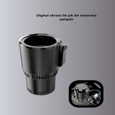 Isıtma Soğutma Özellikli Araç Bardaklığı Çakmak Girişli Akıllı