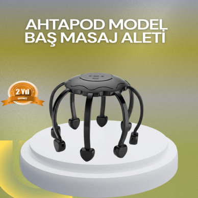 Elektrikli Kafa Masaj Aleti Çok Noktalı 360 Derece Kapsama
