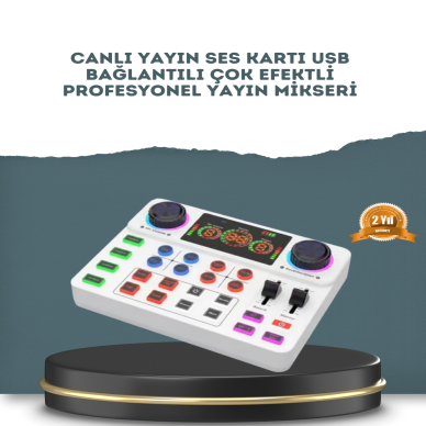 Gürültü Engelleme Özellikli Canlı Yayın Ses Kartı