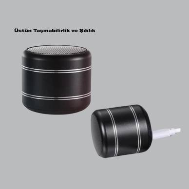 Mini Alüminyum Bluetooth Hoparlör Yüksek Bas Performansı