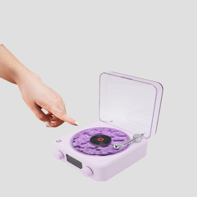 Bluetooth Retro Pikap Hoparlör 360 Derece Ses Projektörlü Gece Lambası Çok Fonksiyonlu