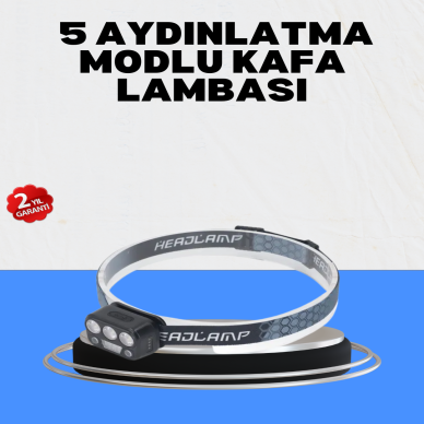 Gece Koşusu İçin LED Kafa Lambası El Sensörlü