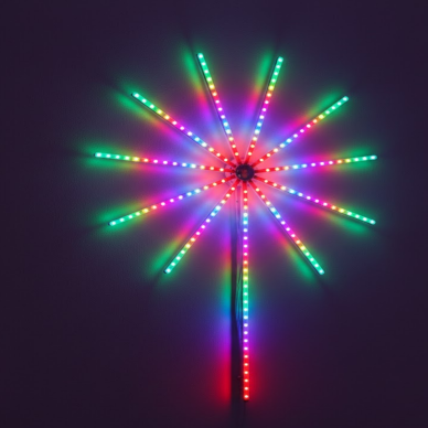 Modüler RGB LED Duvar Işığı Havai Fişek Efektli Uzaktan Kumandalı