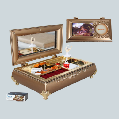 Kız Çocuk Oyuncak Piyano Görünümlü Balerinli Müzik Kutusu