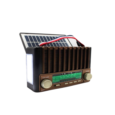 KTF-1428 Solar Panel Destekli Şarjlı Bluetooth Hoparlör – FM/AM/SW Radyo AUX ve TF Kart Girişli