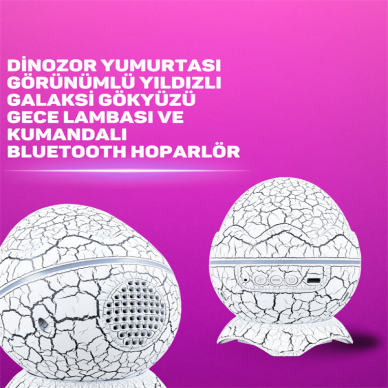 Bluetooth Hoparlör Özellikli 7 Renkli Gece Aydınlatması
