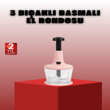 Manuel Sebze Rondosu Pratik Bas Kes Doğrayıcı