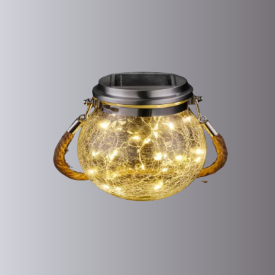 Solar Güneş Enerjili Dekoratif Cam Lamba