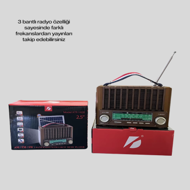 Çok Fonksiyonlu Solar Radyo Bluetooth USB SD Kartlı Taşınabilir Hoparlör