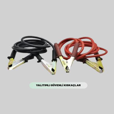 1200 Amper Akü Takviye Kablosu 2 Metre İzoleli Bakır Uçlu