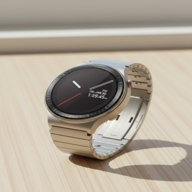 Uzun Pil Ömürlü AMOLED Akıllı Saat Torch Işıklı