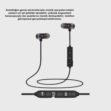 Akıllı Spor Bilekliği ve Gürültü Önleyici Bluetooth Kulaklık Seti