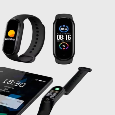 Akıllı Spor Bilekliği ve Gürültü Önleyici Bluetooth Kulaklık Seti