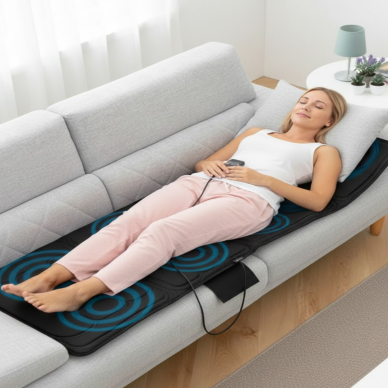 Titreşimli Isıtmalı Masaj Yatağı Sırt Boyun ve Tüm Vücut Rahatlatıcı