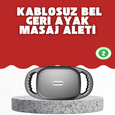 Fonksiyonlu Şarjlı Masaj Aleti 6 Başlık 2000 mAh Ergonomik Gövde