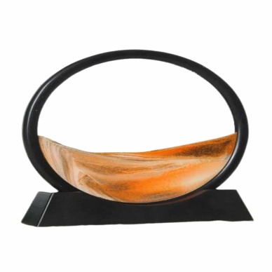 Dekoratif Sulu Kum Saati Ofis Masa Üstü Ev Yuvarlak Kum Saati