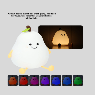 Modern Armut Gece Lambası Kablosuz Şarjlı LED Aydınlatma