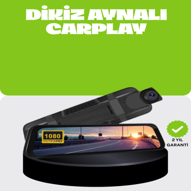 Ultra Geniş Açılı Araç Kamerası Dokunmatik Ayna Kayıtlı
